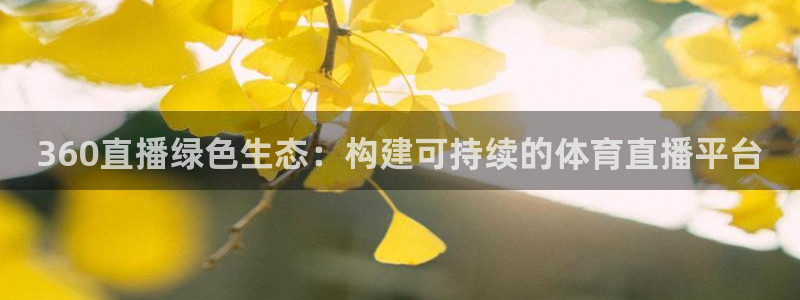 松鼠休闲游戏官网：360直播绿色生态：构建可持续的体育直播平台